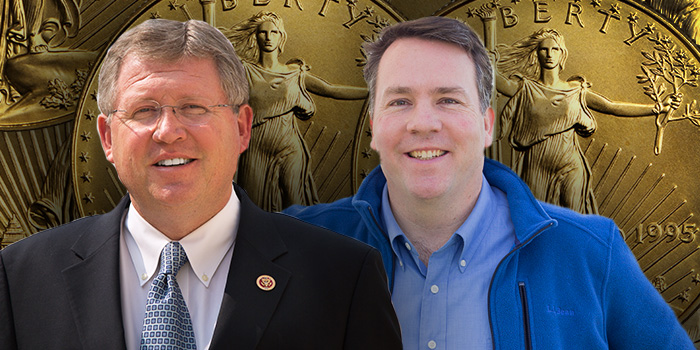 Congressman lex Mooney and Frank Lucas Counterfeit Gold