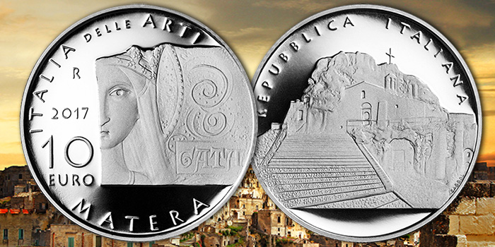 Italy Mint 10 Euro Matera Silver Coin