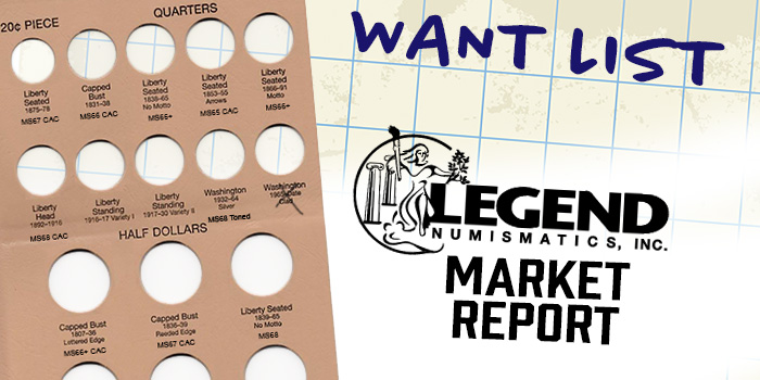Legend Numismatics Coin Market Report