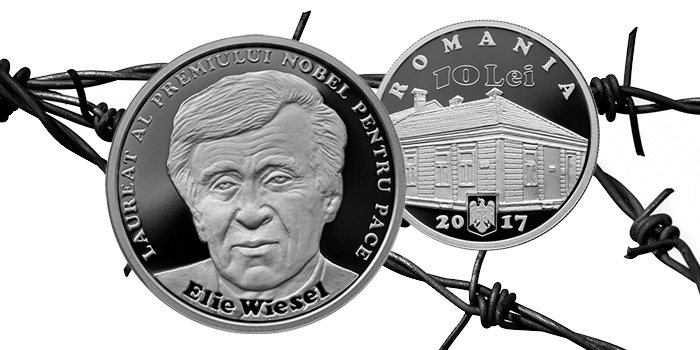 Elie Wiesel 10 Lei Coin Romania