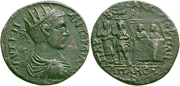 ((282 – Gordian III, 238-244. Apameia (Phrygia). Bronze. Extremely rare. Almost extremely fine. Estimate: 10,000 euros. Starting price: 6,000 euros.))