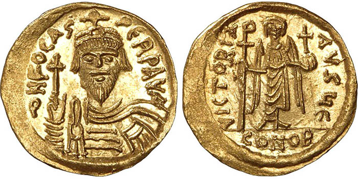Solidus, 602-610 CE, Byzantium