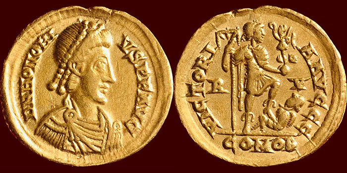 AV Solidus (402-406), Honorius