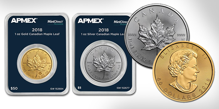 APMEX Maple Leaf 2018 Royal Canadian Mint