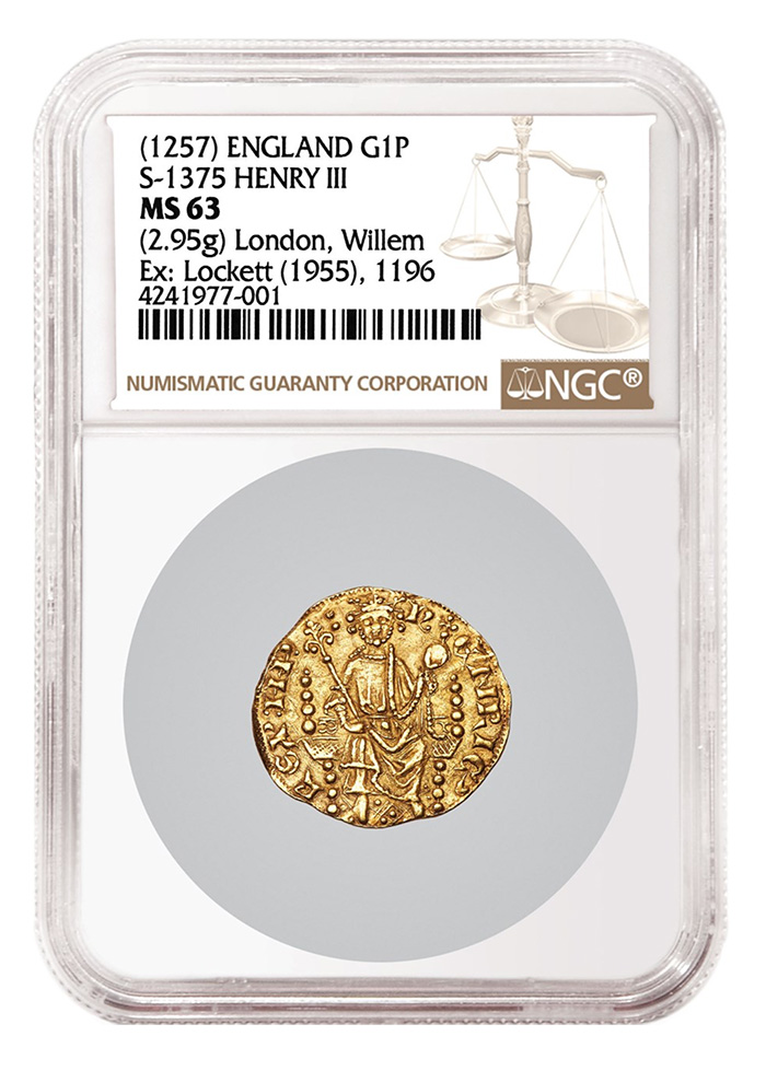 Henry III England NGC Gold 1 Penny