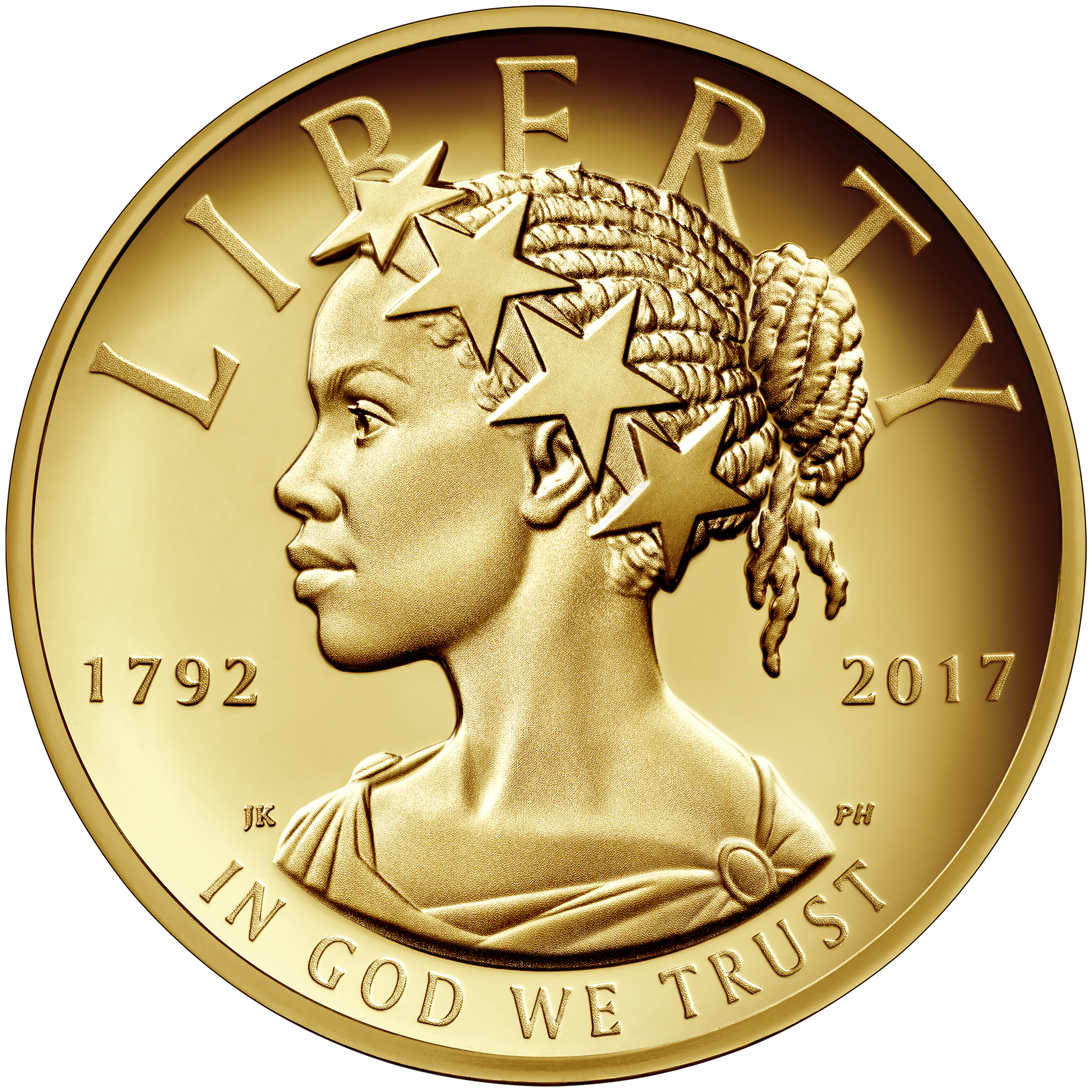 Obverse, United States 2017 American Liberty 225th Anniversary Proof Gold Coin. Image courtesy U.S. Mint