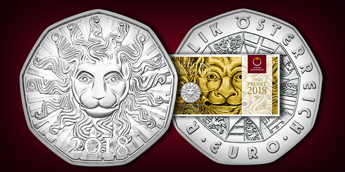 Austrian Mint 2018 New Year's Coin Features Power of the Lion