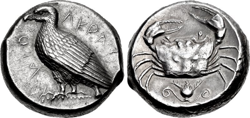 Acragas Tetradrachm. Images courtesy of Classical Numismatic Group, Inc. (CNG) and Numismatic Guaranty Corporation (NGC)