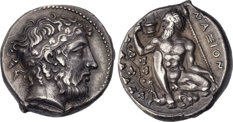 Naxos Tetradrachm. Images courtesy of Classical Numismatic Group, Inc. (CNG) and Numismatic Guaranty Corporation (NGC)