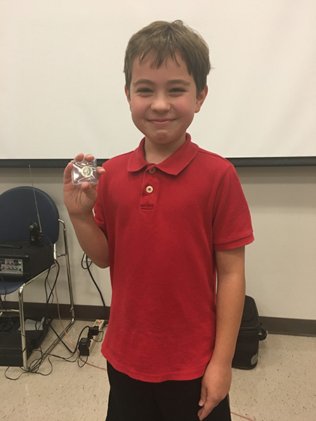 Youngest ever presenter at Greater Houston Coin Club meeting