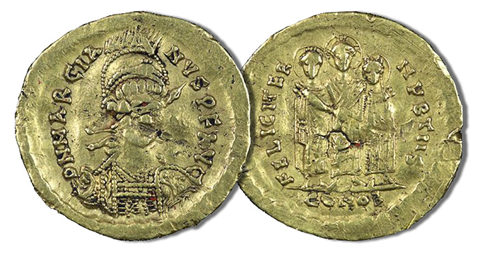 Marcian Constantinople Gold Solidus