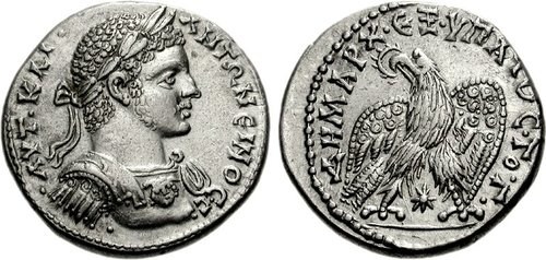Laodikeia ad Mare Tetradrahmi ve Caracalla, NGC Eskilerinin portresi