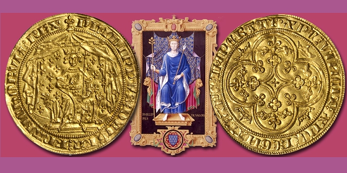 French Coins Pavillon d’Or of Philip VI De Valois