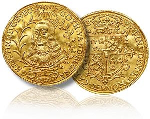 German States -- Erfurt. Swedish Occupation; Gold 2 Ducats, 1646