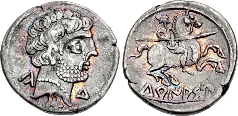 Denarius from Turiaso. Images courtesy CNG, NGC