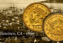 Coin Profiles - The 1850 $5 Moffat Gold Coin - A Curious Liberty
