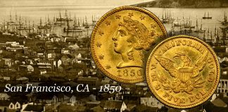 Coin Profiles - The 1850 $5 Moffat Gold Coin - A Curious Liberty