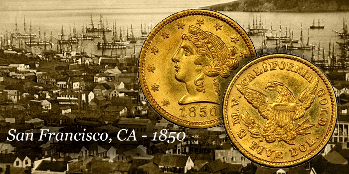 Moffat Gold Coin - 1850 San Francisco