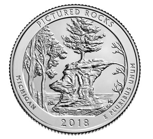 United States Mint Pictured Rocks National Lakeshore 2018
