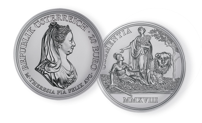 Maria Theresa Silver Coin 20 Euro 2018 - Austrian Mint