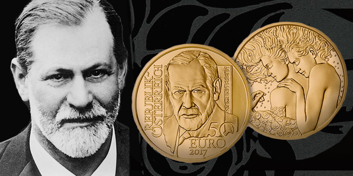 Sigmund Freud 2017 Austria 50 Euro Gold Coin