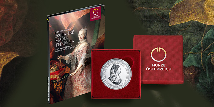 2018 Maria Theresa 300 Jahre Silver 20 Euro Coin - Austrian Mint