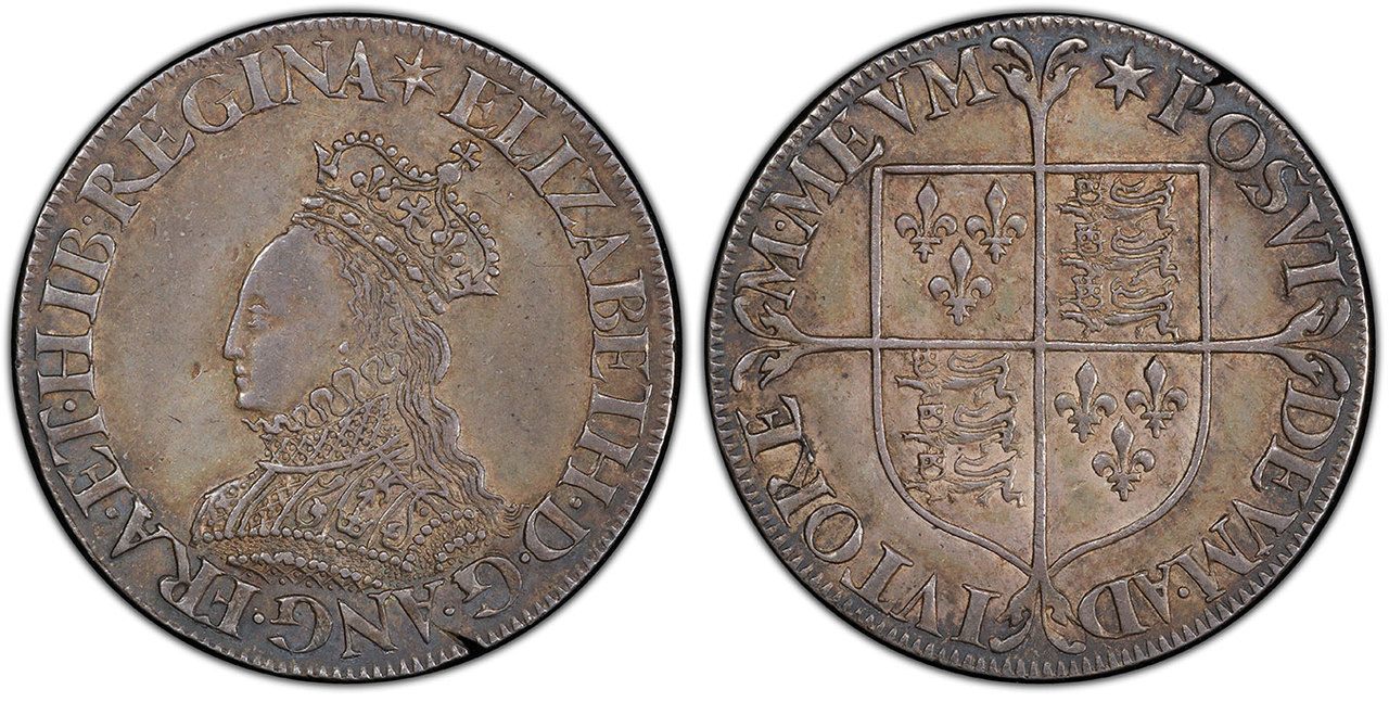 GREAT BRITAIN. England. Elizabeth I. (Queen, 1558-1603). (1561-66)-Star AR Shilling (Milled). Images courtesy Atlas Numismatics