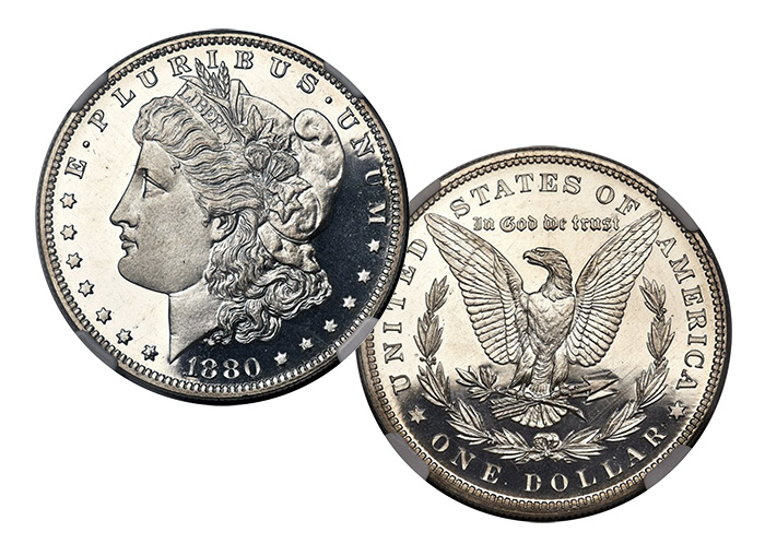 1880 Morgan Dollar Proof - NGC Proof 68 Cameo. Sold at 2018 CSNS auction