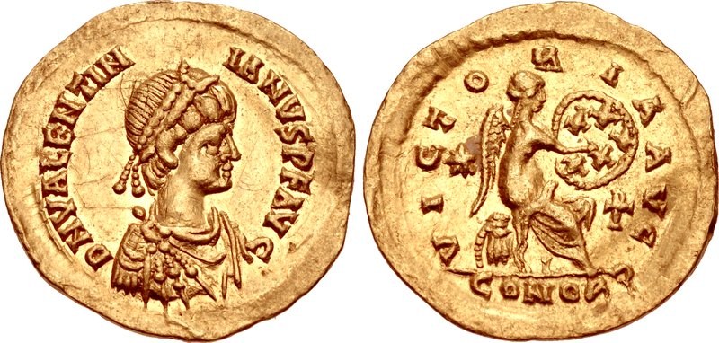 Semissis of Valentinian III (c. 425)