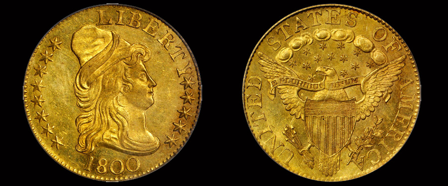 1800 Capped Bust Right Half Eagle in Stack's Bowers Baltimore Auction