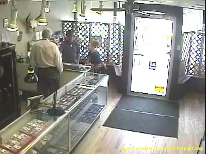 Bad check suspect CCTV footage. Courtesy Doug Davis & Numismatic Crime Information Center (NCIC)