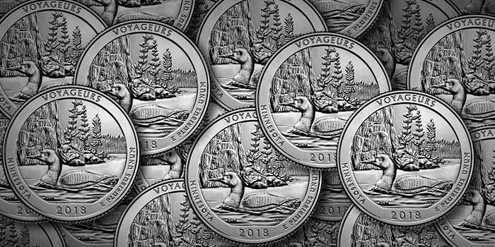 2018 America the Beautiful Voyageurs National Park Quarter Dollar - US Mint