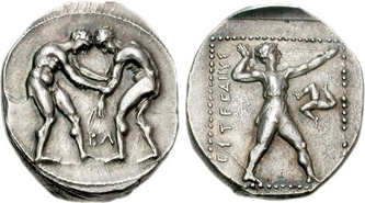 Aspendus Silver Stater (c.370-330 BCE). Images courtesy CNG, NGC