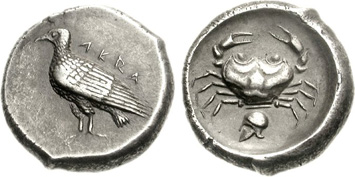 Sicily, Acragas. Silver Didrachm, c.510-470 BCE. Images courtesy NGC