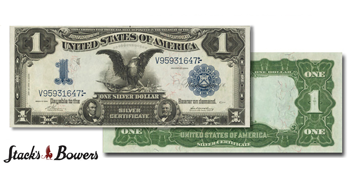 Stack's Bowers $1 Anderson Collection Black Eagle Note