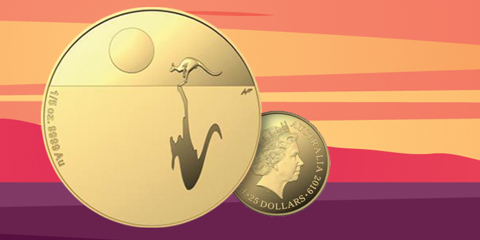 2019 Royal Australian Mint 2019 $25 Kangaroo Gold Coin
