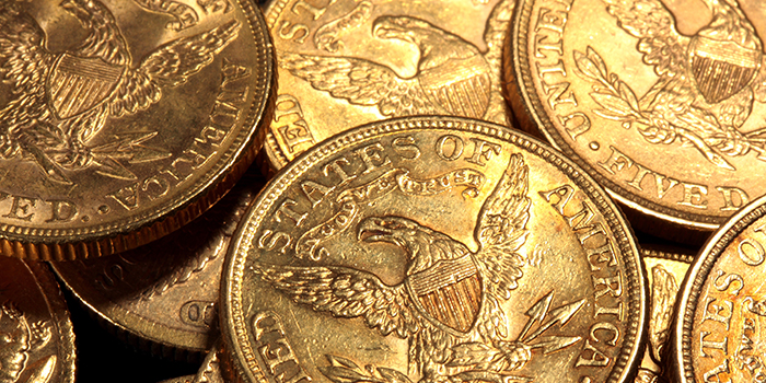 Classic U.S. gold coins.