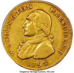 1792 Washington Gold Pattern Unique, XF45 ★ NGC