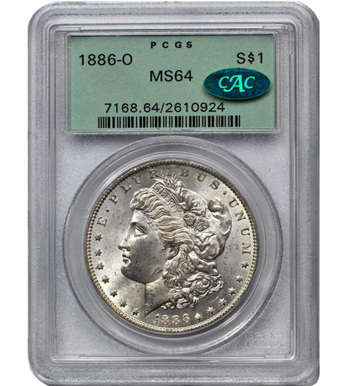 1886-O $1 MS64 CAC
