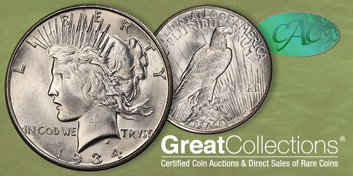 1934-S Peace Dollar GreatCollections