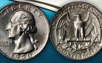 United States 1950 Washington Quarter Dollar Silver Proof Coin