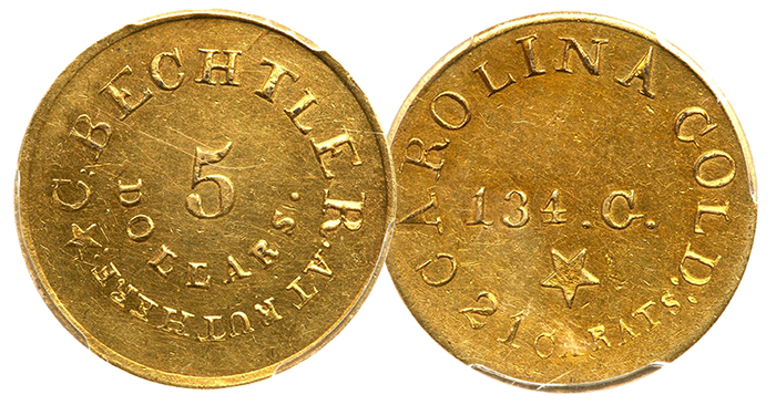 Bechtler K-20. 135G. Gold Coin