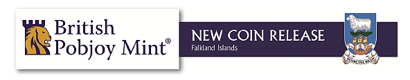 Third coin in 2018 Falklands 50p Penguin Coin Series - The King Penguin