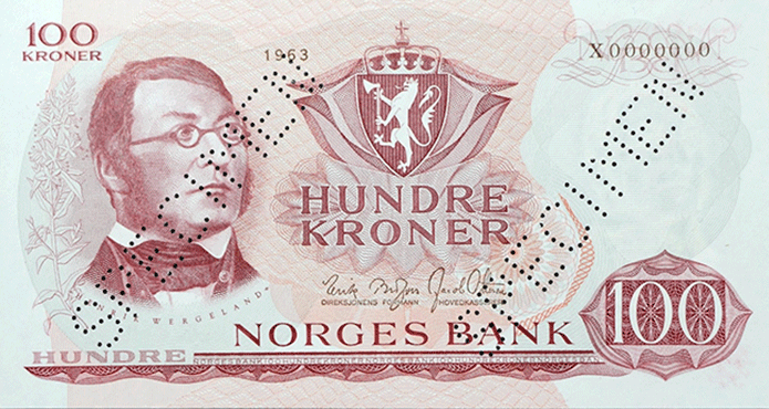 100 kroner 1963