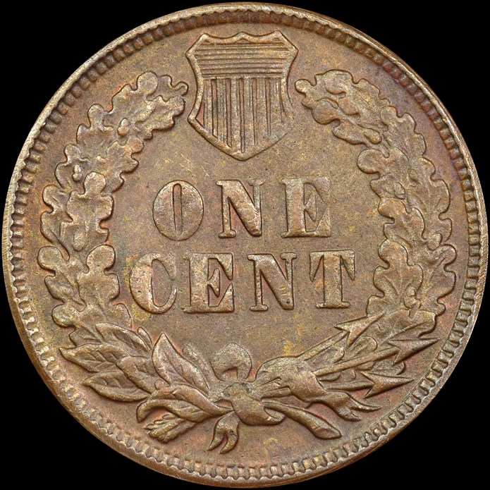 NGC counterfeit 1877 Indian Head cent, reverse