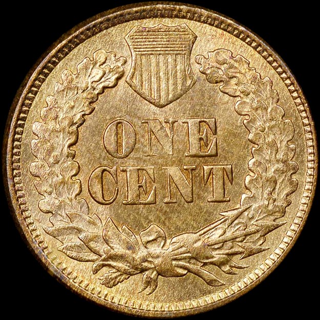 NGC 1877 Indian Head cent, reverse