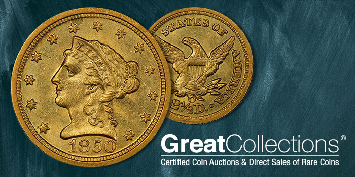 GreatCollections 1850-O $2.50
