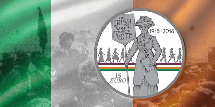 Ireland 2018 15 Euro Women's Right to Vote