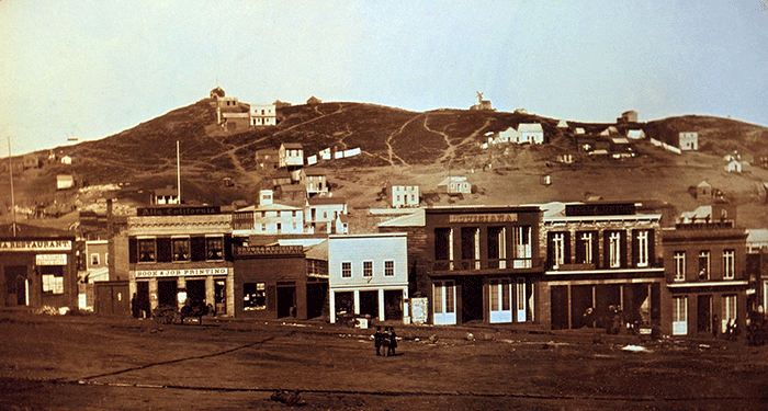 A vintage photograph of San Francisco.