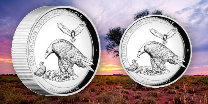 Perth Mint - John Mercanti - Wedge-Tailed Eagle Silver Coins